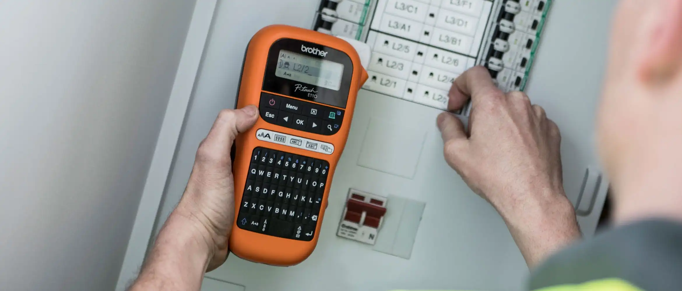 Brother P-touch labelprinter voor elektriciens