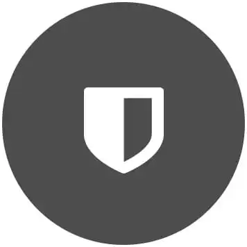Cercle gris avec bouclier protecteur blanc