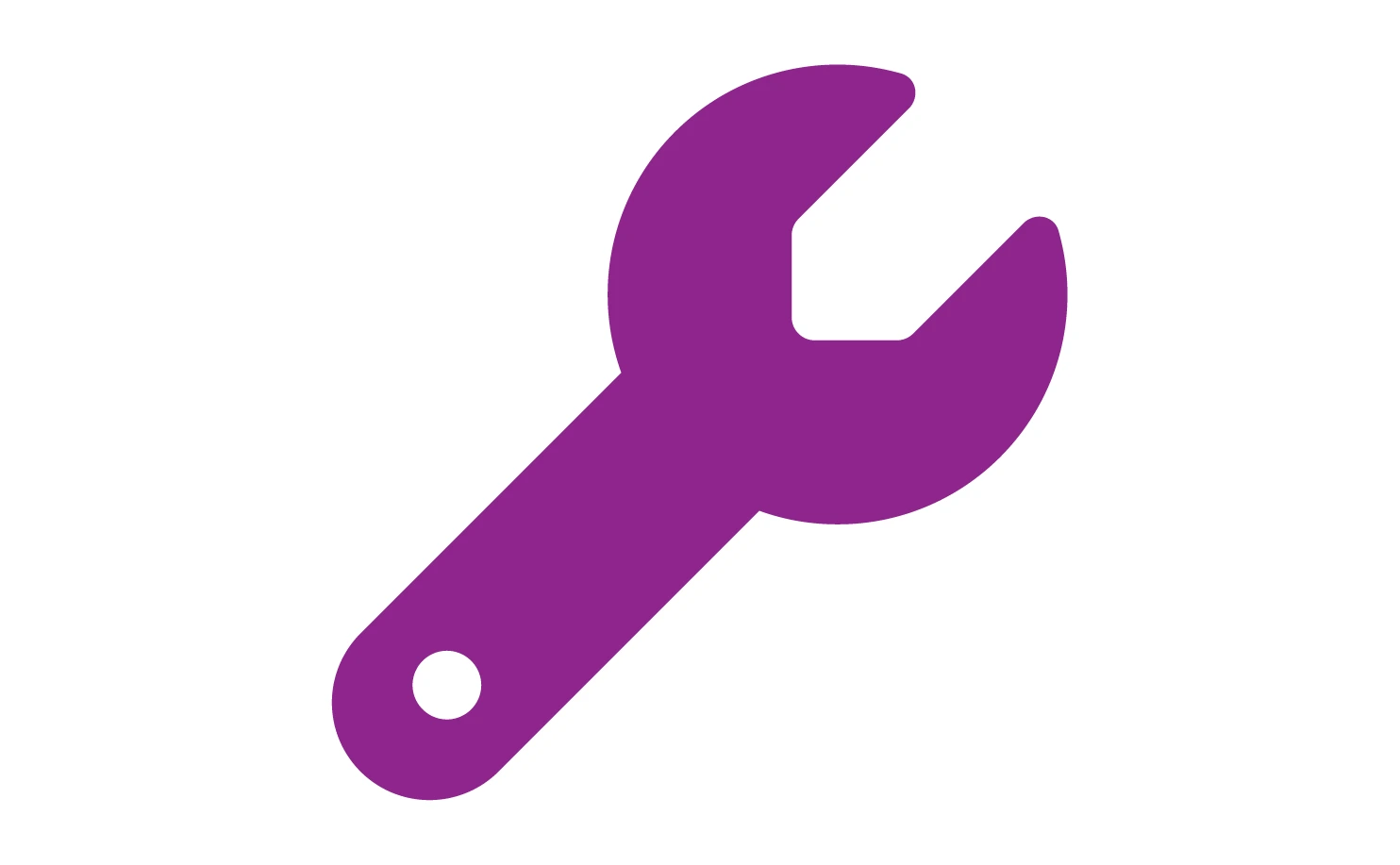Purple spanner icon