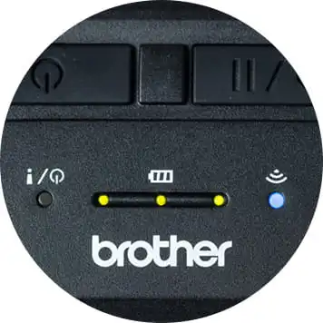 Close-up van de RJ-printer