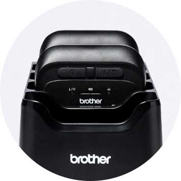 Socle de recharge de batteries pour les imprimantes RJ