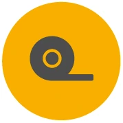 Icon for Pro-Tape showing a tape unrolling from the roll