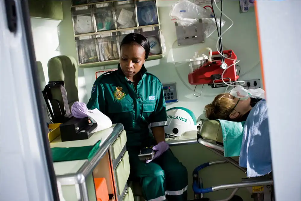 Paramedic using PJ-700