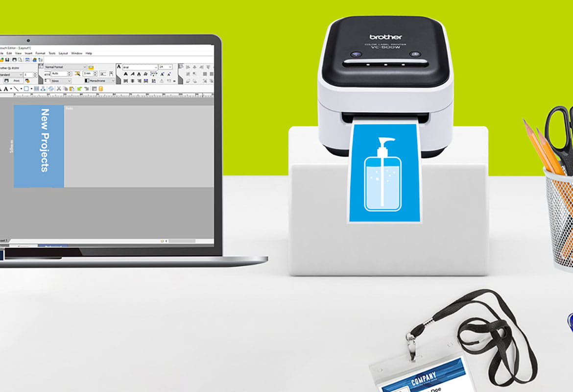 VC-500W kleurenlabelprinter connectiviteit
