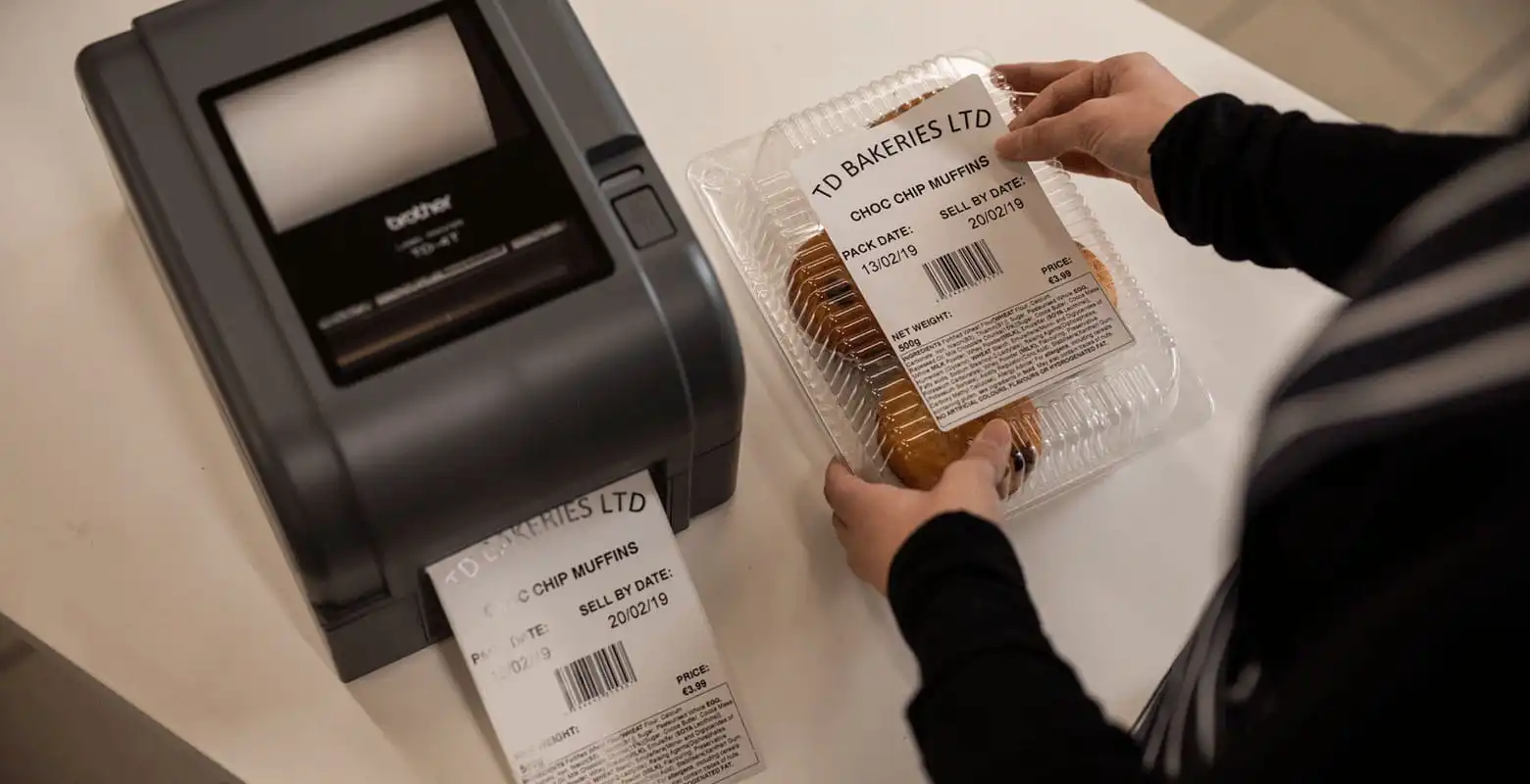 Thermische printer voor voedseletikettering