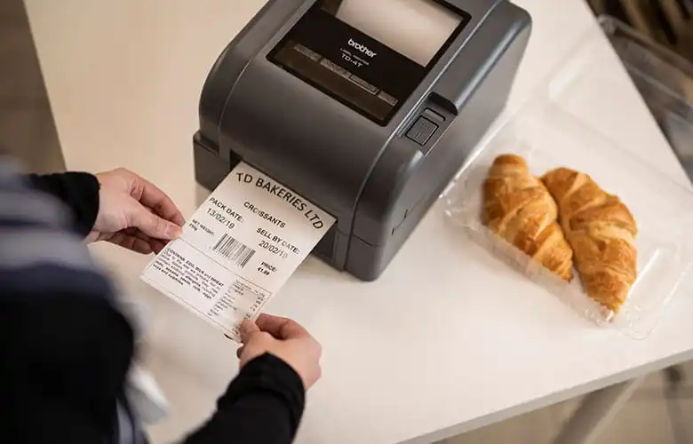 TD thermal transfer printer voor voedseletikettering